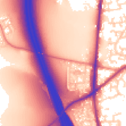 Daytime road noise heatmap for WF3 3HQ