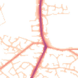 Daytime road noise heatmap for WF3 3JB