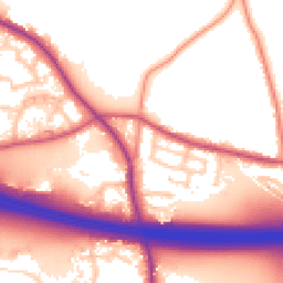Daytime road noise heatmap for WF3 3LJ