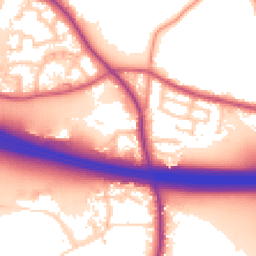 Daytime road noise heatmap for WF3 3NG