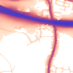 Daytime road noise heatmap for WF3 3NT
