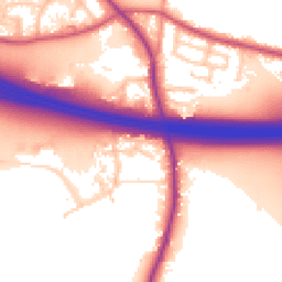 Daytime road noise heatmap for WF3 3NY