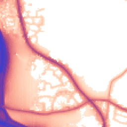 Daytime road noise heatmap for WF3 3QG