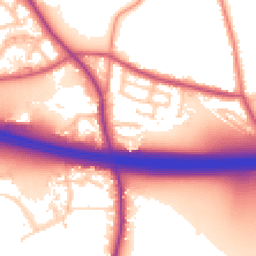 Daytime road noise heatmap for WF3 3SA