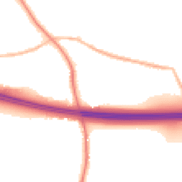 Night-time road noise heatmap for WF3 3SA