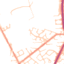 Daytime road noise heatmap for WF3 3SJ