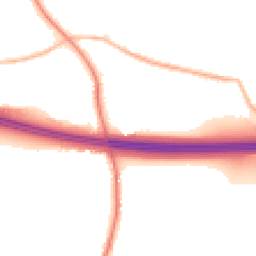 Night-time road noise heatmap for WF3 3SQ