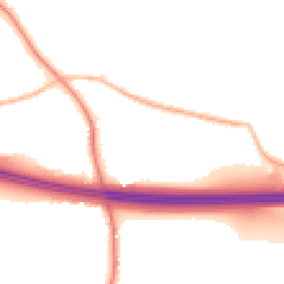 Night-time road noise heatmap for WF3 3ST