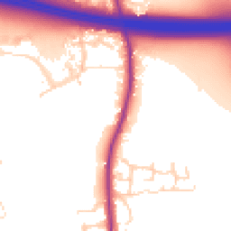 Daytime road noise heatmap for WF3 3SU