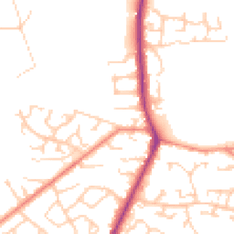 Daytime road noise heatmap for WF3 3SX