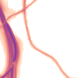 Night-time road noise heatmap for WF3 3TU