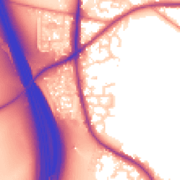 Daytime road noise heatmap for WF3 3TZ