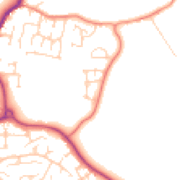 Daytime road noise heatmap for WF3 4FQ