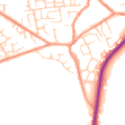 Daytime road noise heatmap for WF3 4HB