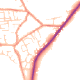 Daytime road noise heatmap for WF3 4HH