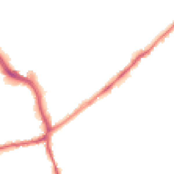 Night-time road noise heatmap for WF8 1AG