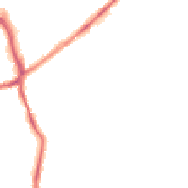 Night-time road noise heatmap for WF8 1AY