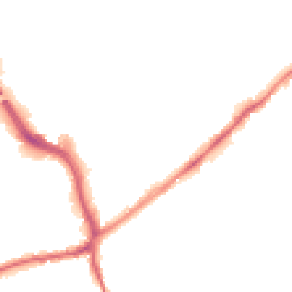 Night-time road noise heatmap for WF8 1BA