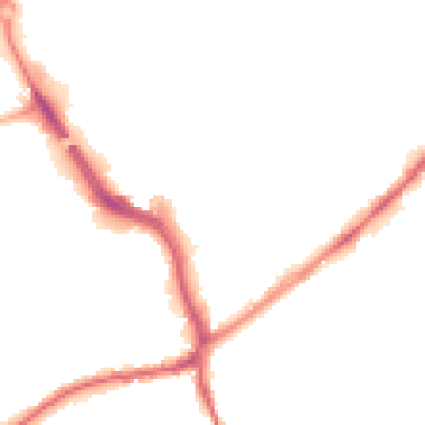 Night-time road noise heatmap for WF8 1BJ