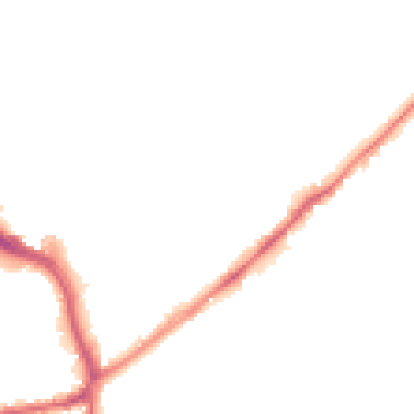 Night-time road noise heatmap for WF8 1HA