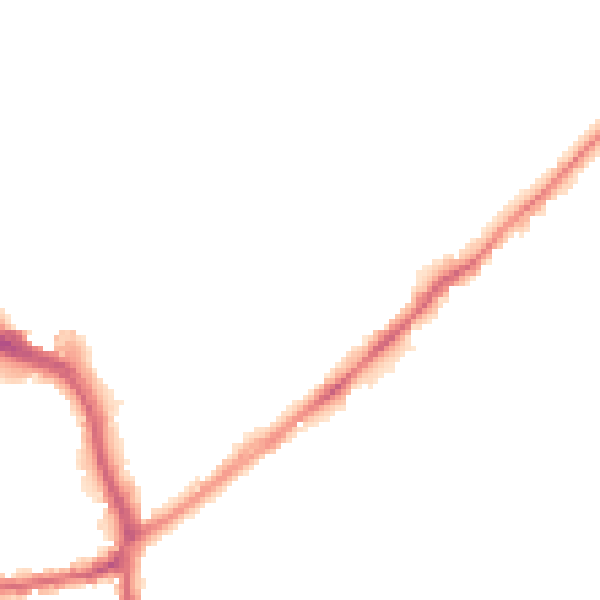 Night-time road noise heatmap for WF8 1HB