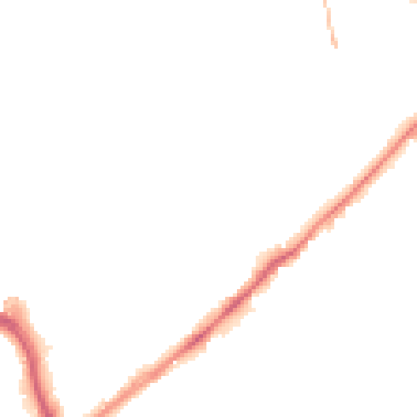 Night-time road noise heatmap for WF8 1HJ