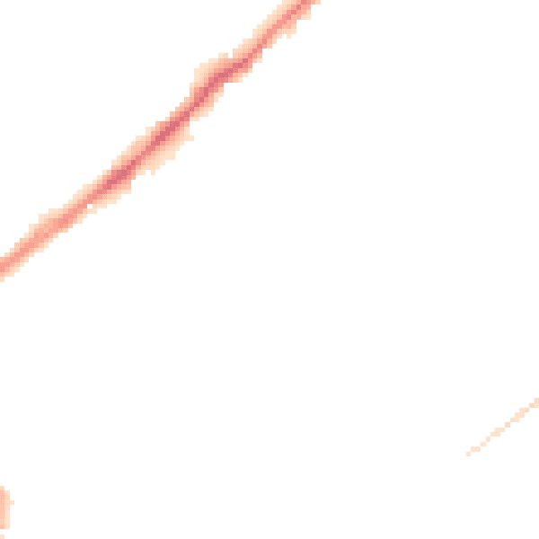 Night-time road noise heatmap for WF8 2TR