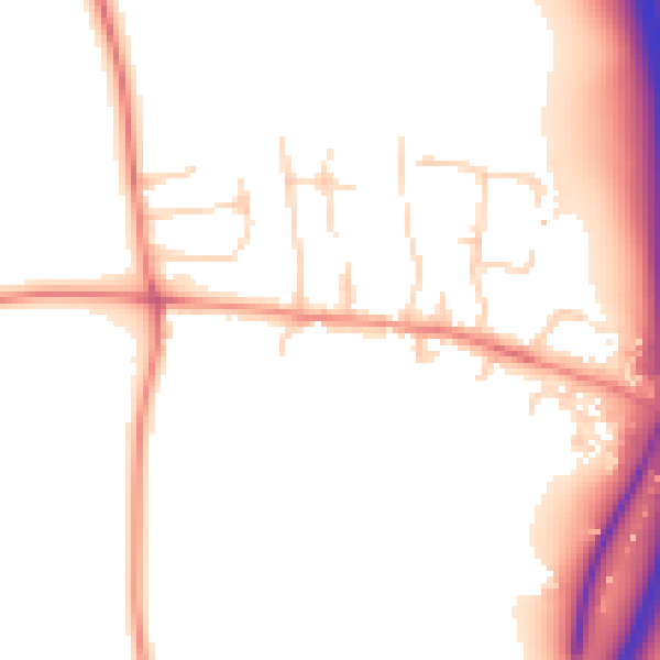Daytime road noise heatmap for WF8 3AX