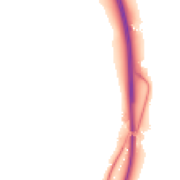 Night-time road noise heatmap for WF8 3BD