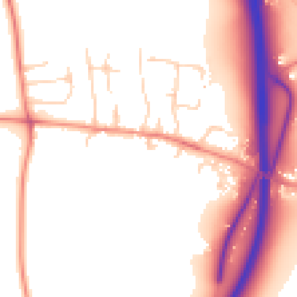 Daytime road noise heatmap for WF8 3BG