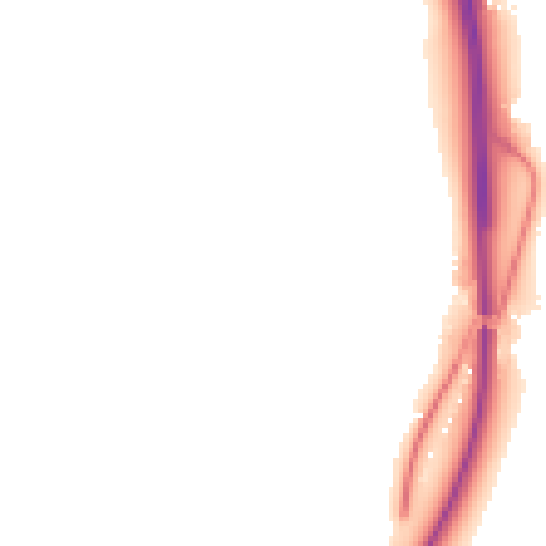 Night-time road noise heatmap for WF8 3BG