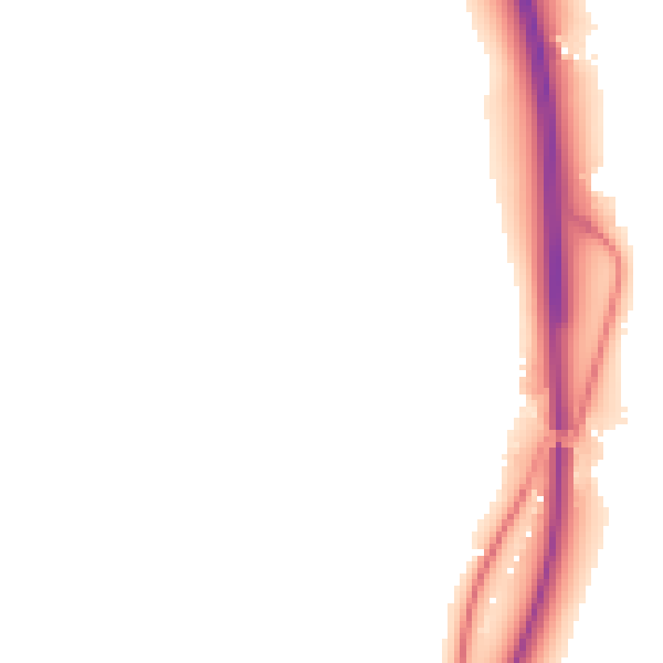 Night-time road noise heatmap for WF8 3BJ