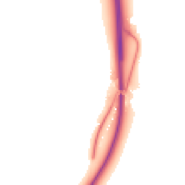 Night-time road noise heatmap for WF8 3BN