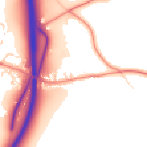 Daytime road noise heatmap for WF8 3BX