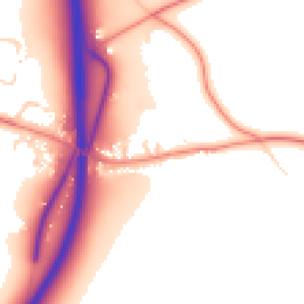 Daytime road noise heatmap for WF8 3DA
