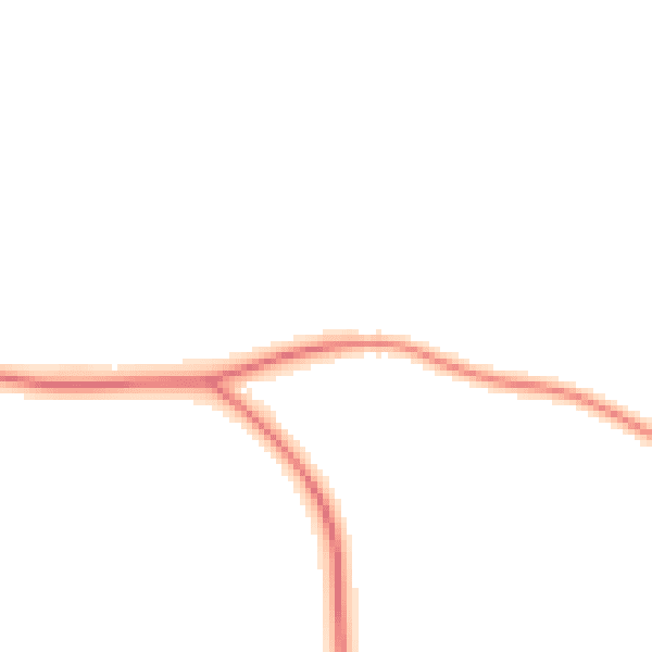 Daytime road noise heatmap for WF8 3DE
