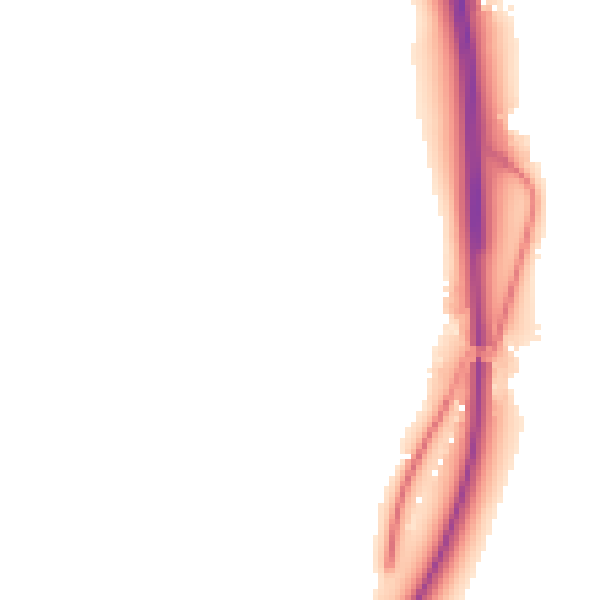 Night-time road noise heatmap for WF8 3DQ