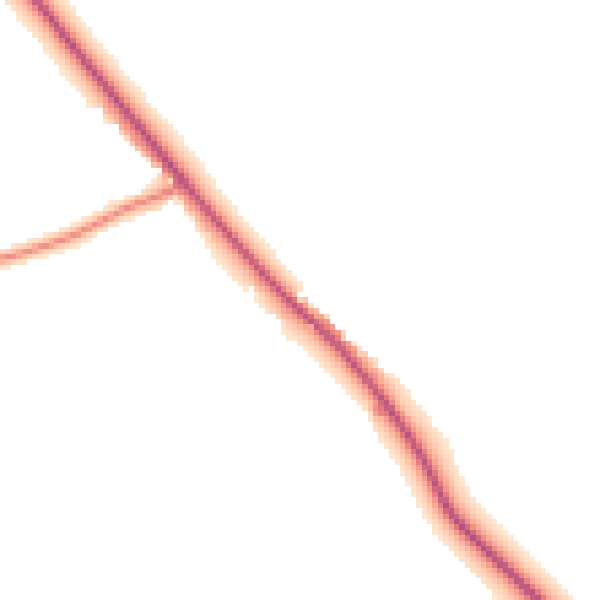 Daytime road noise heatmap for WF8 3EQ