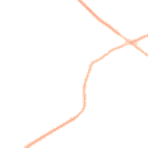 Night-time road noise heatmap for WF8 3ET