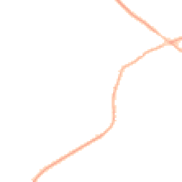 Night-time road noise heatmap for WF8 3EX