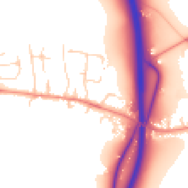 Daytime road noise heatmap for WF8 3FA