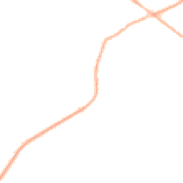 Night-time road noise heatmap for WF8 3HE