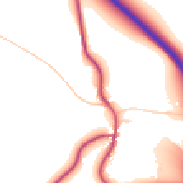 Daytime road noise heatmap for WF8 3HP