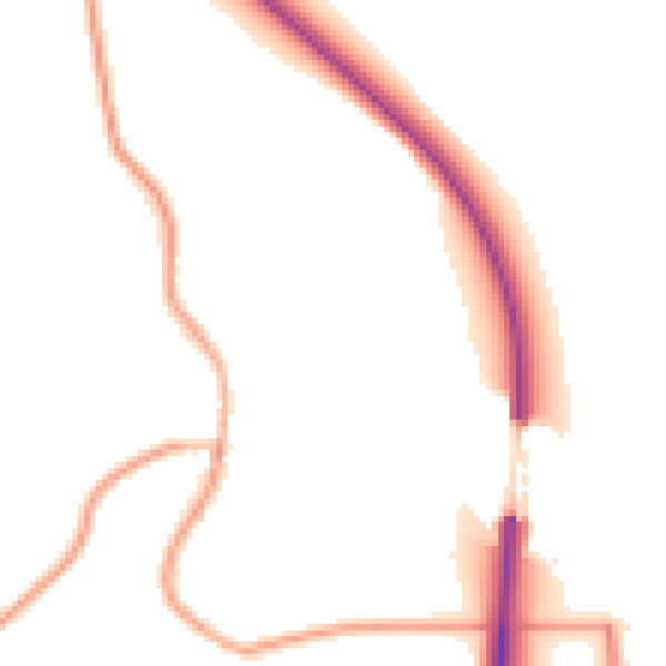 Night-time road noise heatmap for WF8 3JH