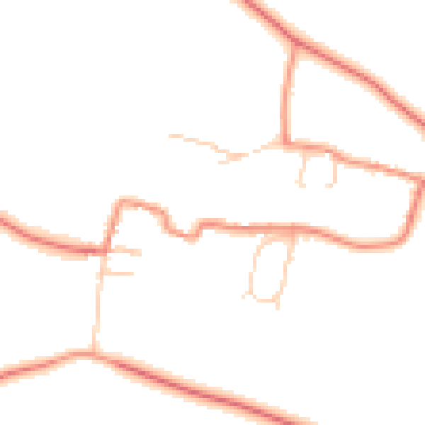 Daytime road noise heatmap for WF8 3LB