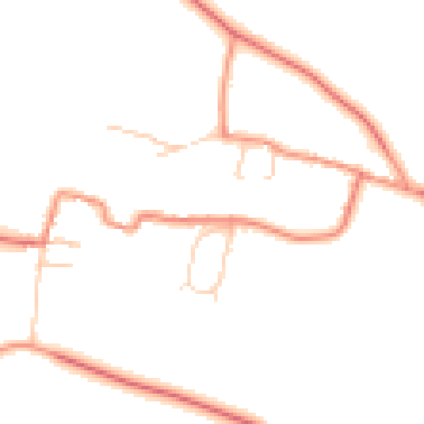 Daytime road noise heatmap for WF8 3LD