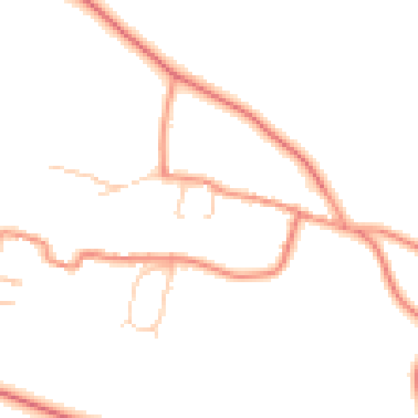 Daytime road noise heatmap for WF8 3LN