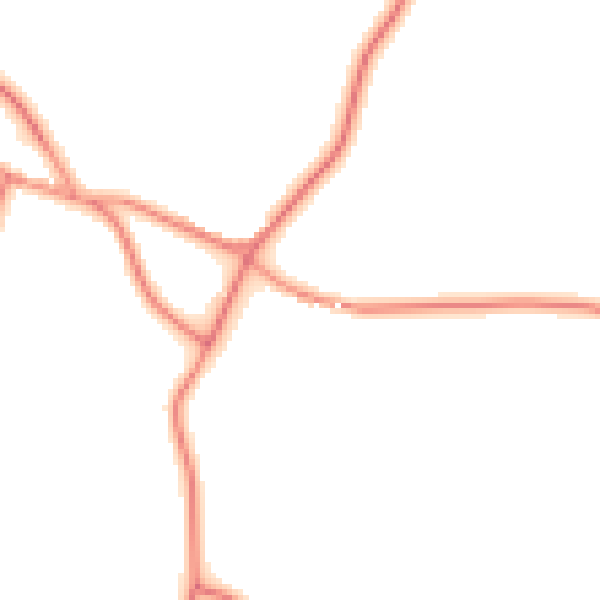 Daytime road noise heatmap for WF8 3LP