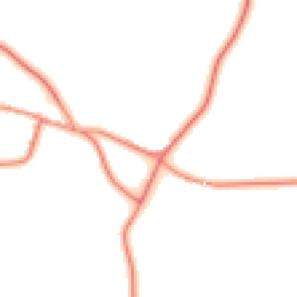 Daytime road noise heatmap for WF8 3LW