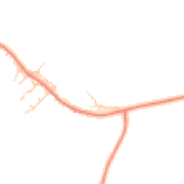 Daytime road noise heatmap for WF8 3SD